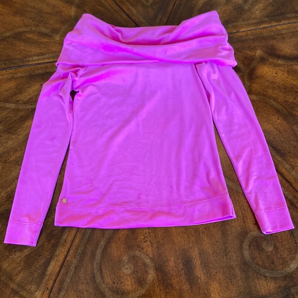 Lilly Pulitzer Tops - NWT Lilly Pulitzer Velour Top Swearshirt